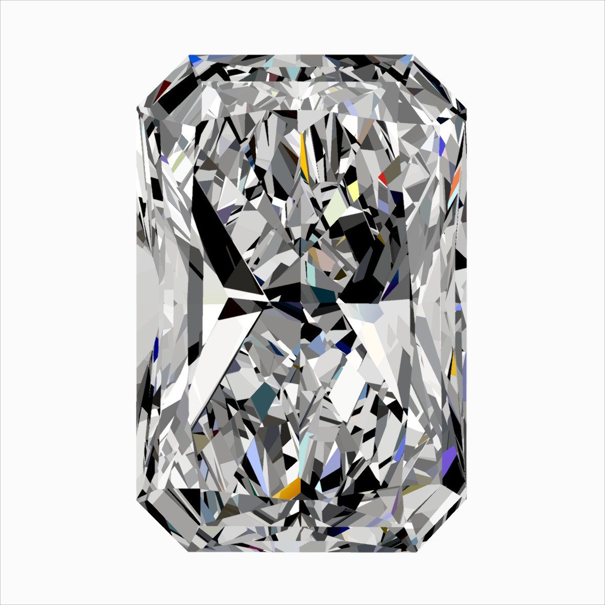 0.30 Carat E-SI1 Radiant Cut Diamond