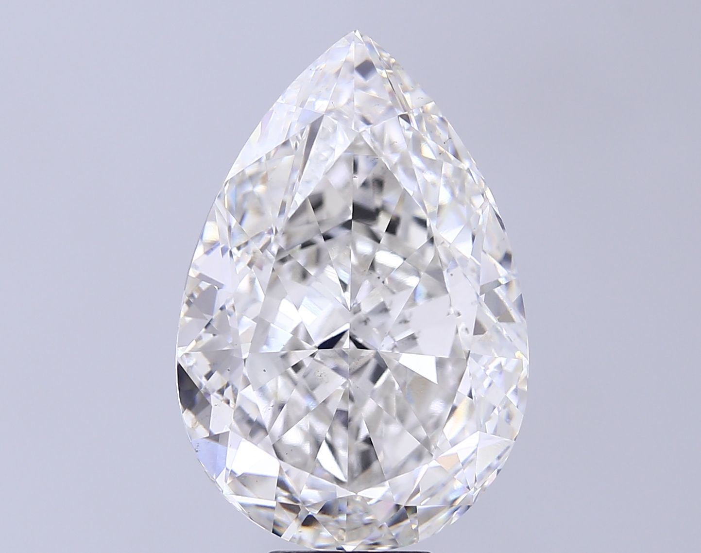 14.21 Carat G-VS2 Pear Lab Diamond