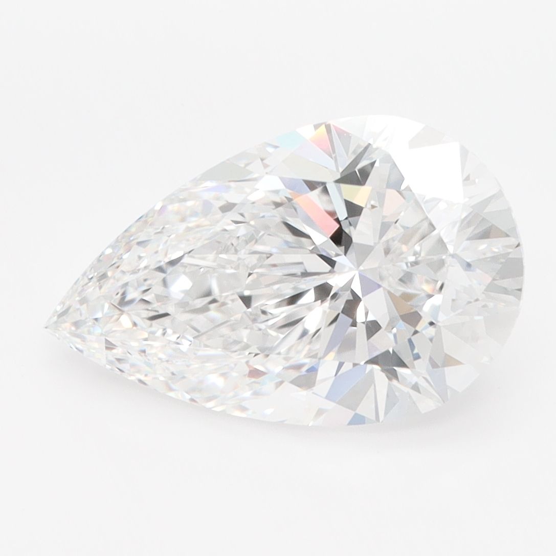 3.39 Carat D-VVS1 Pear Lab Diamond