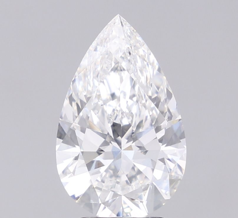 3.09 Carat E-VVS2 Pear Lab Diamond