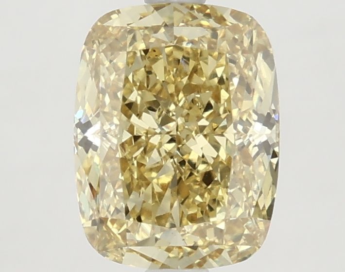 2.56 Carat Cushion Cut Fancy Yellow