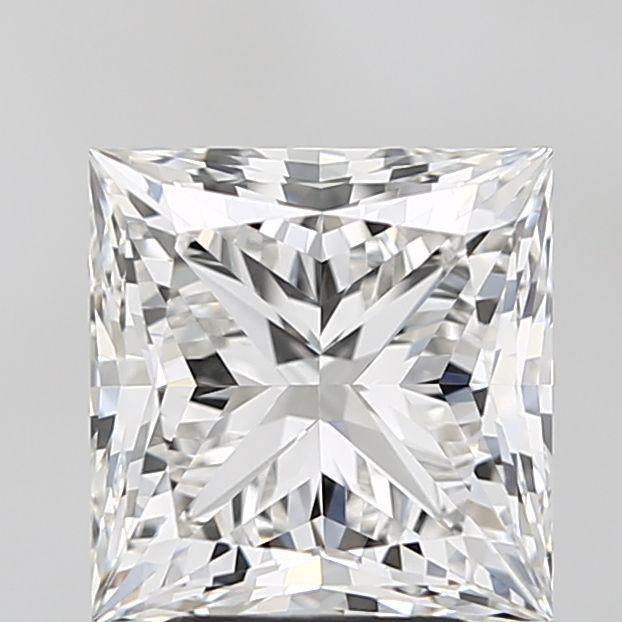 3.79 Carat G-VVS2 Princess Lab Diamond