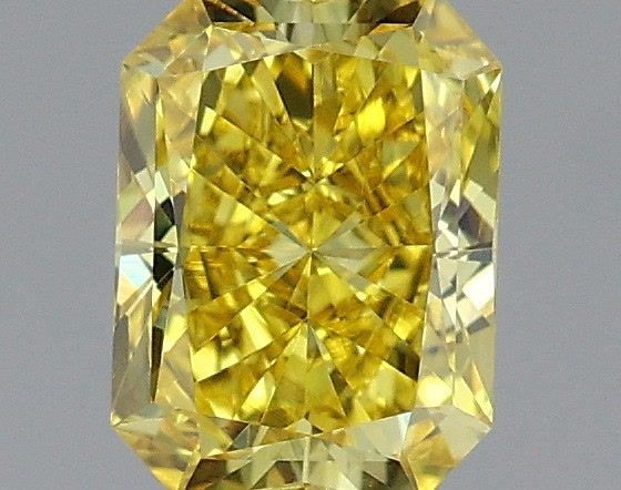 0.54 Carat Radiant Cut Fancy Yellow