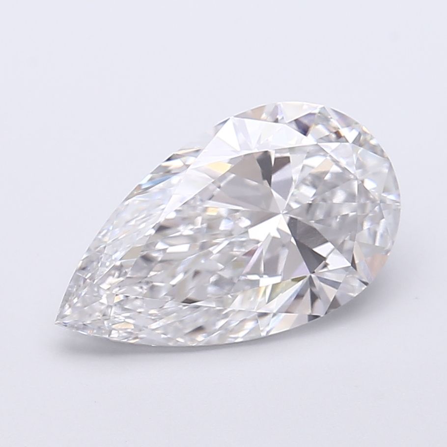 3.05 Carat E-VVS1 Pear Lab Diamond