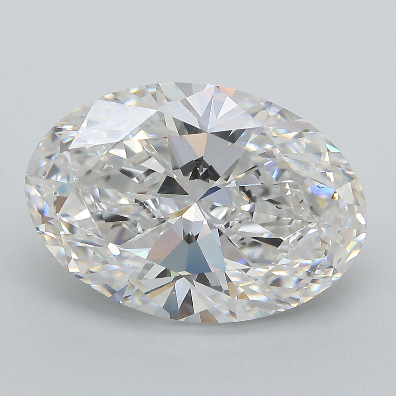 7.24 Carat F-VS1 Oval Lab Diamond