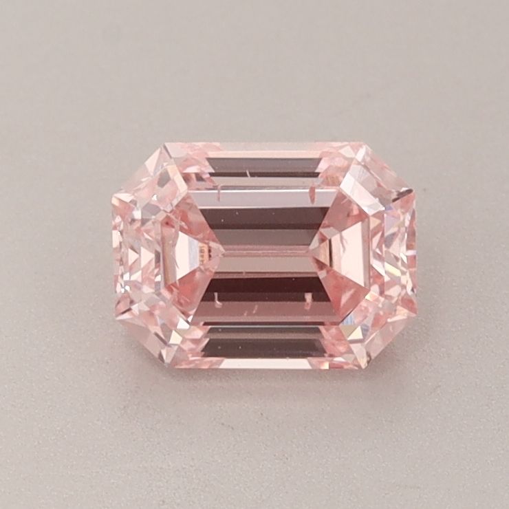 0.82 Carat Emerald Cut Fancy Pink