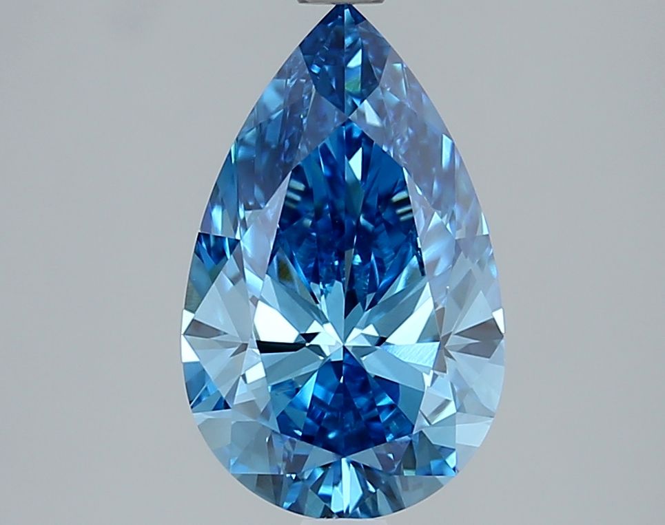 2.53 Carat Pear Cut Fancy Blue