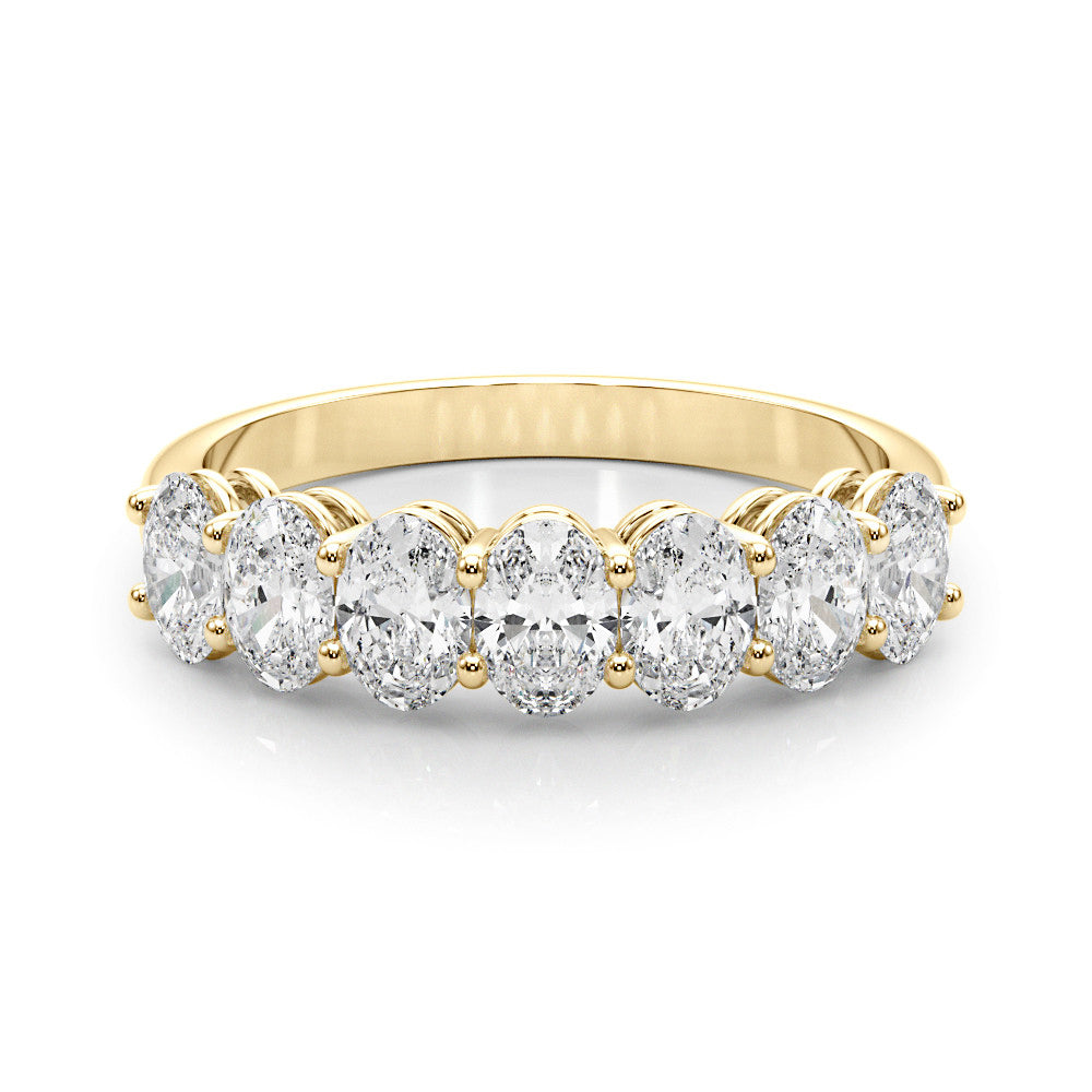 Seven Stone 2.0 ct. Oval Diamond Wedding Anniversary Ring-VIRABYANI