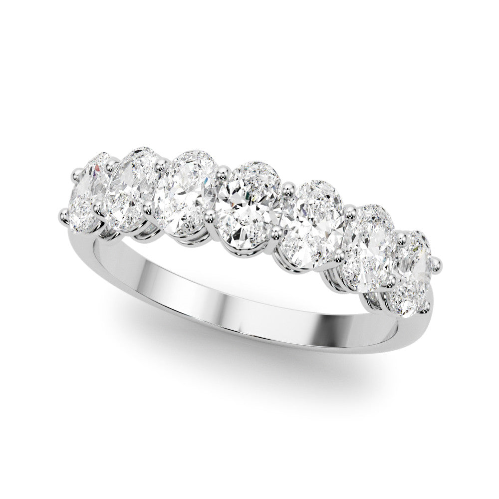 Seven Stone 2.0 ct. Oval Diamond Wedding Anniversary Ring-VIRABYANI