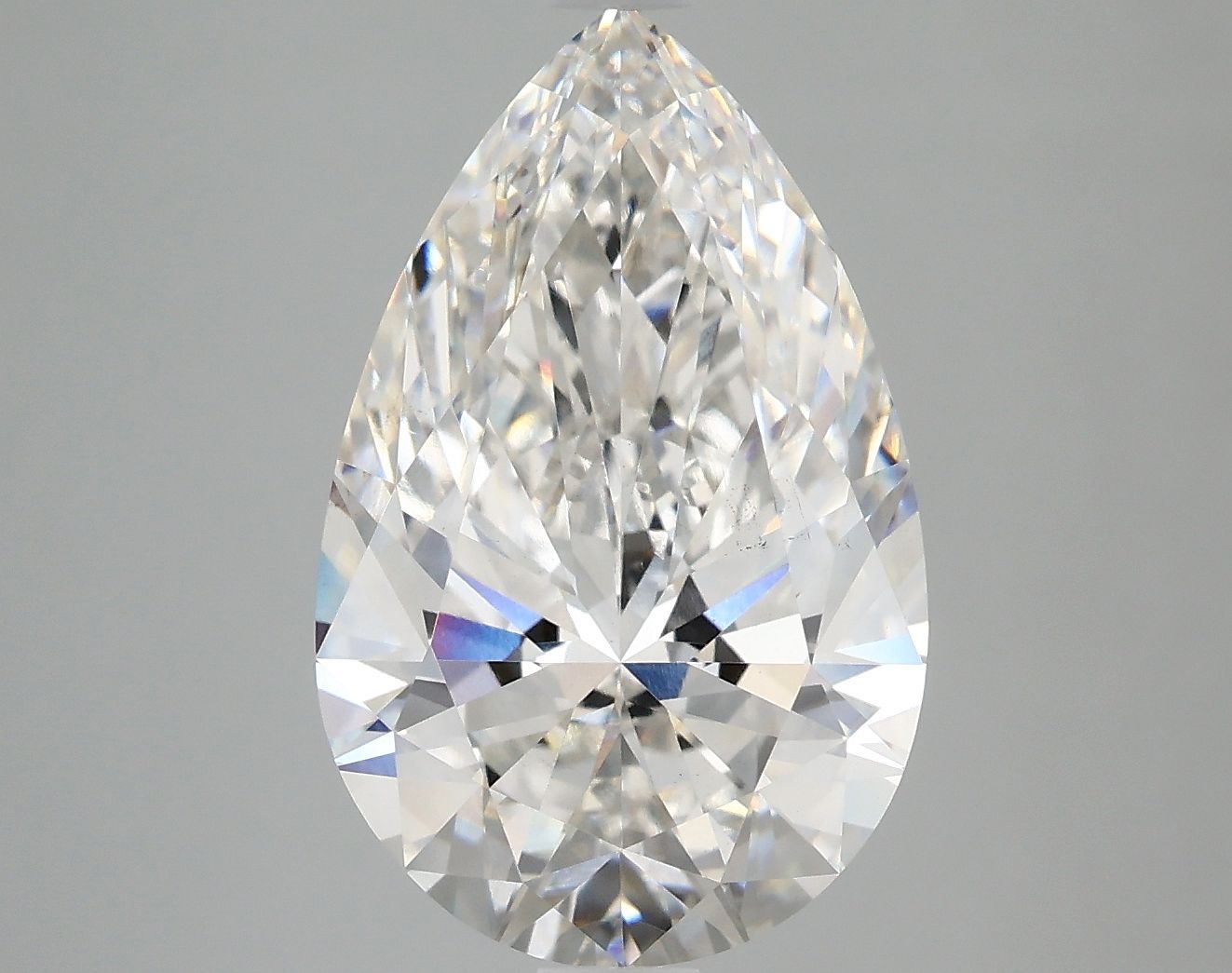4.81 Carat F-VS2 Pear Lab Diamond