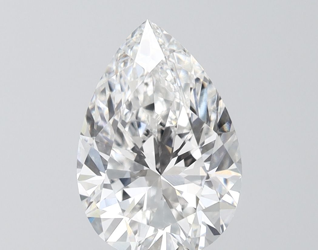 2.78 Carat F-VS1 Pear Lab Diamond