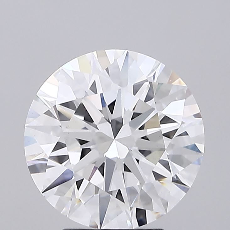 4.08 Carat F-VVS2 Round Lab Diamond