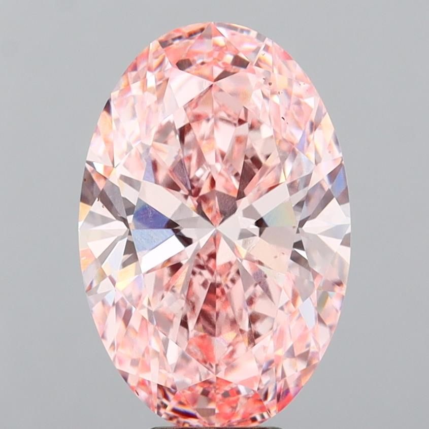 8.06 Carat Oval Cut Fancy Pink