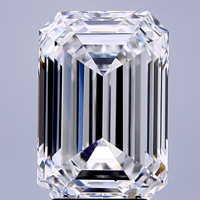 4.34 Carat D-VVS1 Emerald Lab Diamond