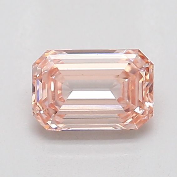0.54 Carat Emerald Cut Fancy Brown