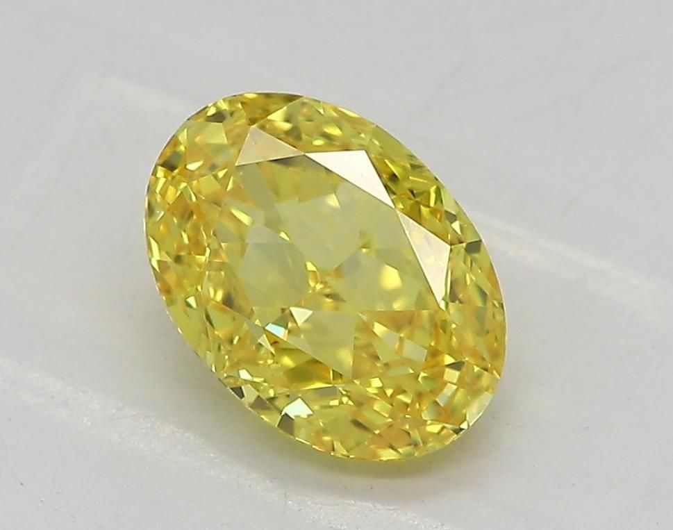 1.30 Carat Oval Cut Fancy Yellow