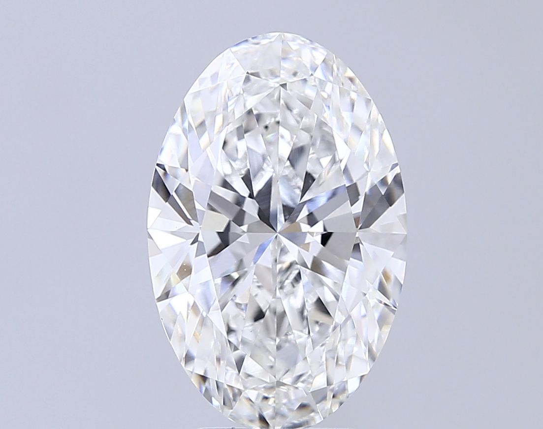 5.06 Carat F-VVS2 Oval Lab Diamond