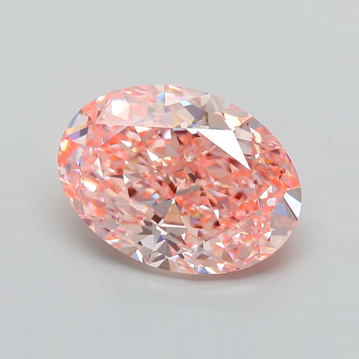4.93 Carat Oval Cut Fancy Pink