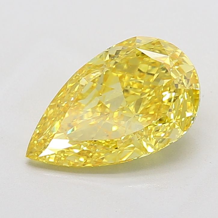 3.53 Carat Pear Cut Fancy Yellow