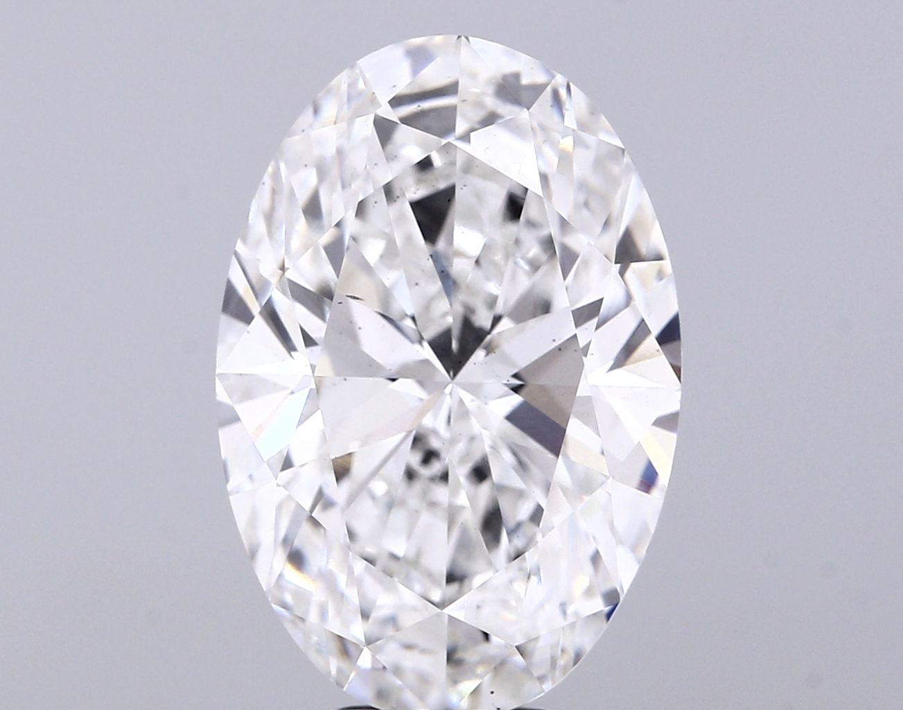 7.59 Carat F-VS2 Oval Lab Diamond