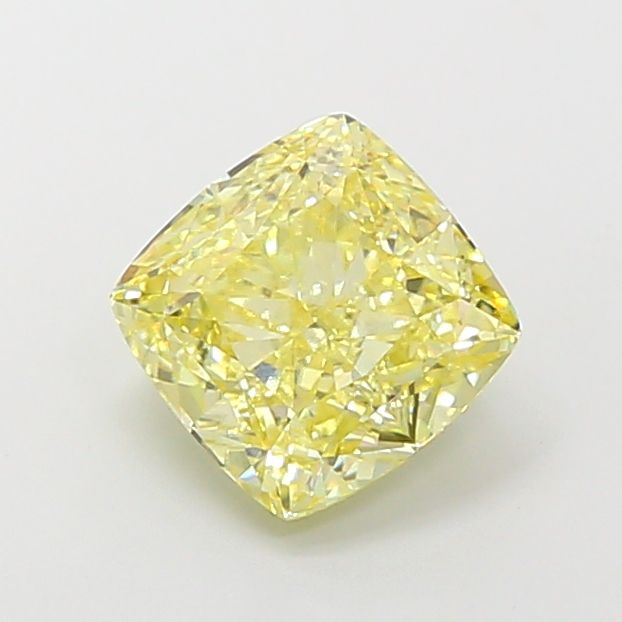 3.01 Carat Cushion Cut Fancy Yellow