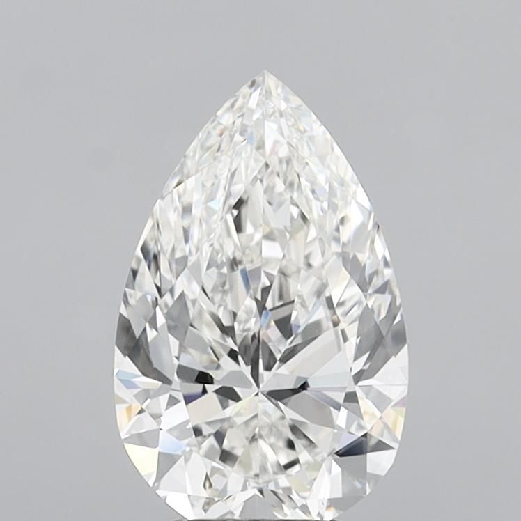 4.02 Carat G-VVS2 Pear Lab Diamond
