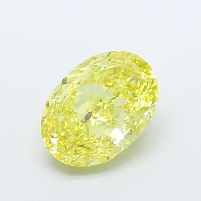 4.53 Carat Oval Cut Fancy Yellow