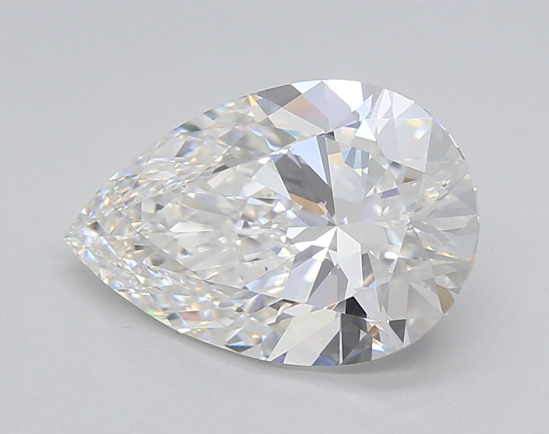 3.52 Carat F-VVS2 Pear Lab Diamond