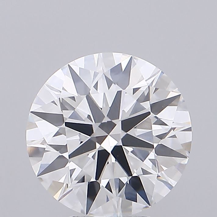 2.77 Carat F-VVS2 Round Lab Diamond