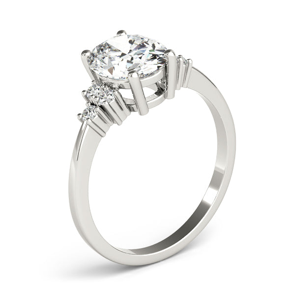Alexandria Oval Lab Grown Diamond Engagement Ring IGI Certified-VIRABYANI