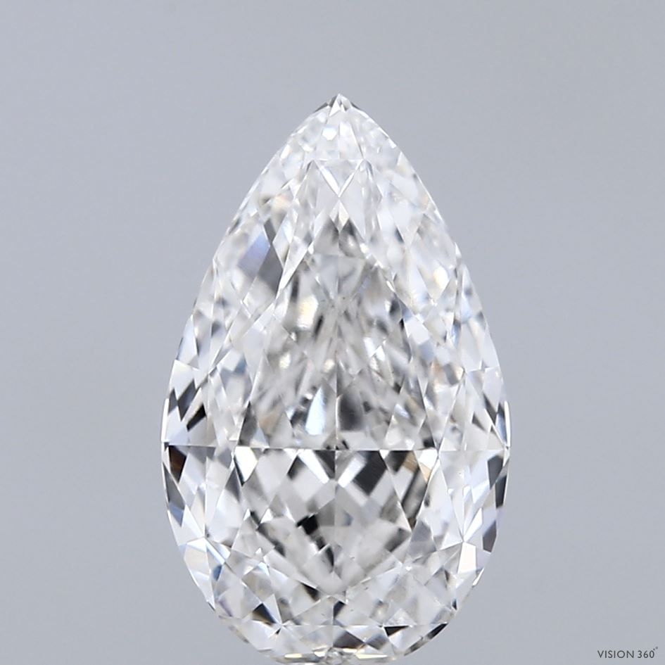 3.07 Carat G-VS1 Pear Lab Diamond