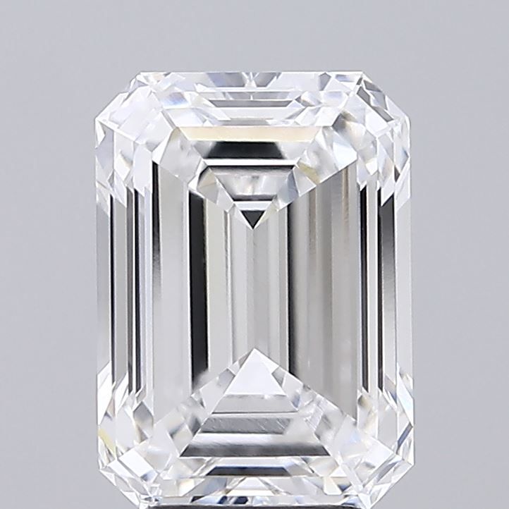 3.85 Carat D-VVS2 Emerald Lab Diamond