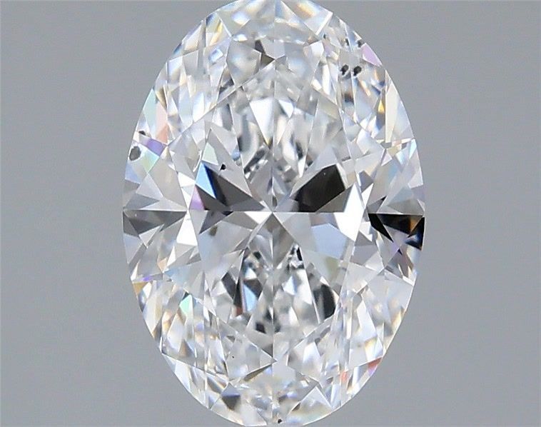 2.00 Carat D-SI1 Oval Lab Diamond