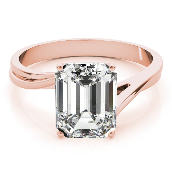 Hazel Emerald Lab Grown Diamond Solitaire Engagement Ring IGI Certified