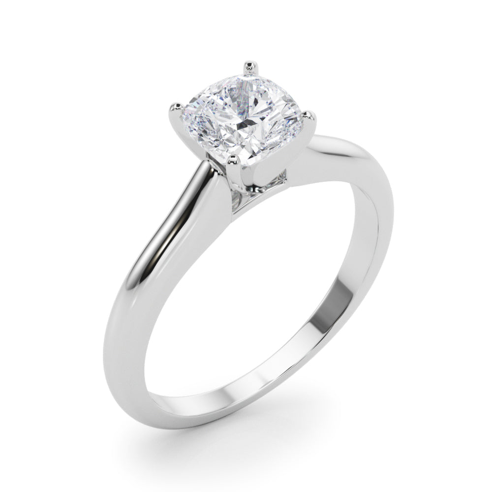 Isabella Cushion Lab Grown Diamond Solitaire Engagement Ring IGI Certified-VIRABYANI