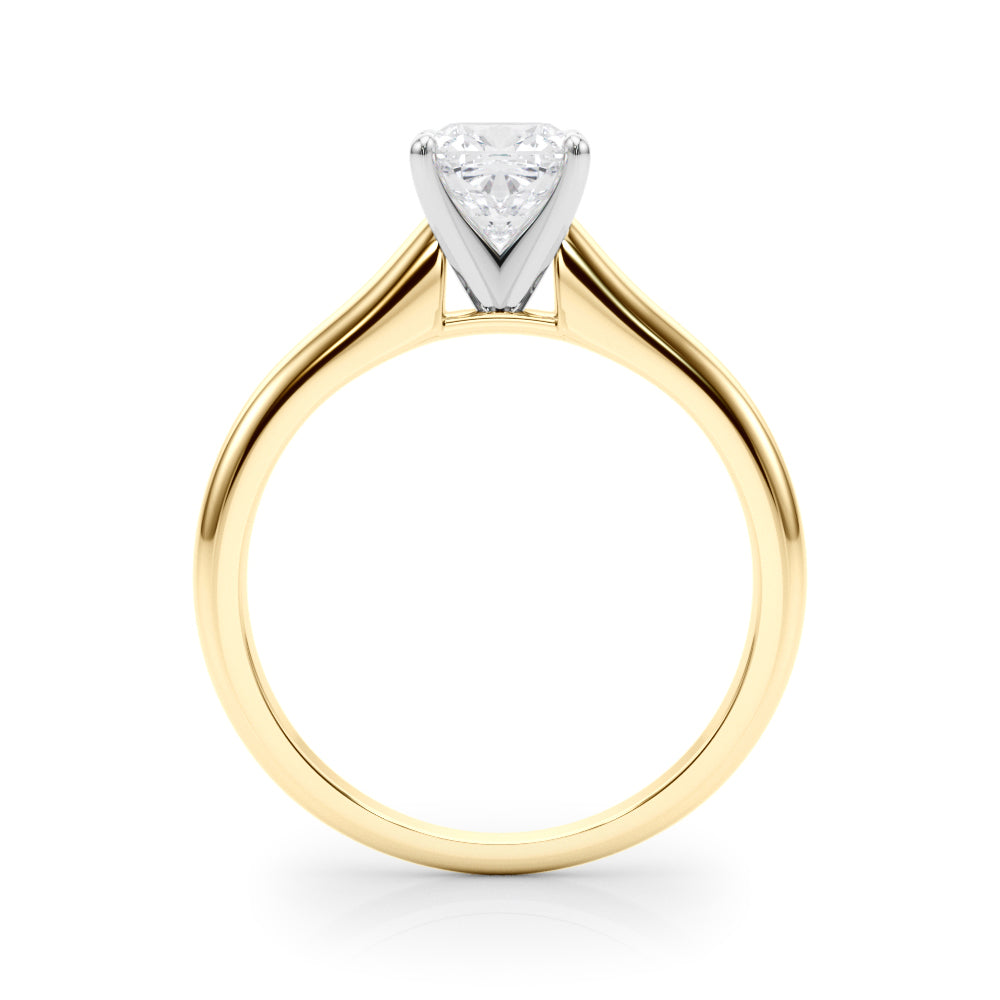 Isabella Cushion Lab Grown Diamond Solitaire Engagement Ring IGI Certified-VIRABYANI