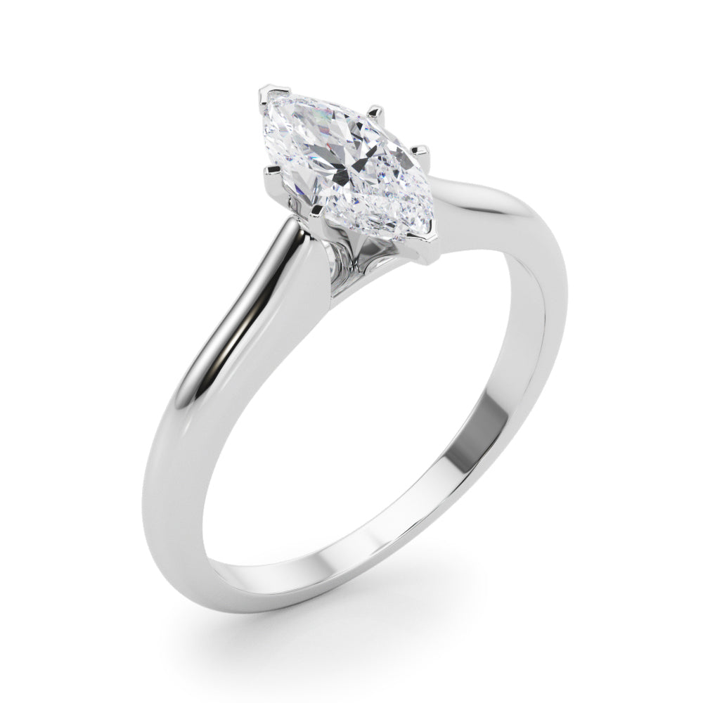 Isabella Marquise Lab Grown Diamond Solitaire Engagement Ring IGI Certified-VIRABYANI