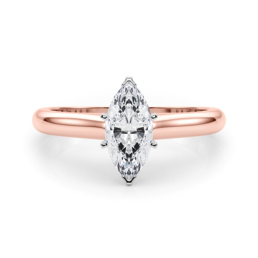 Isabella Marquise Lab Grown Diamond Solitaire Engagement Ring IGI Certified-VIRABYANI