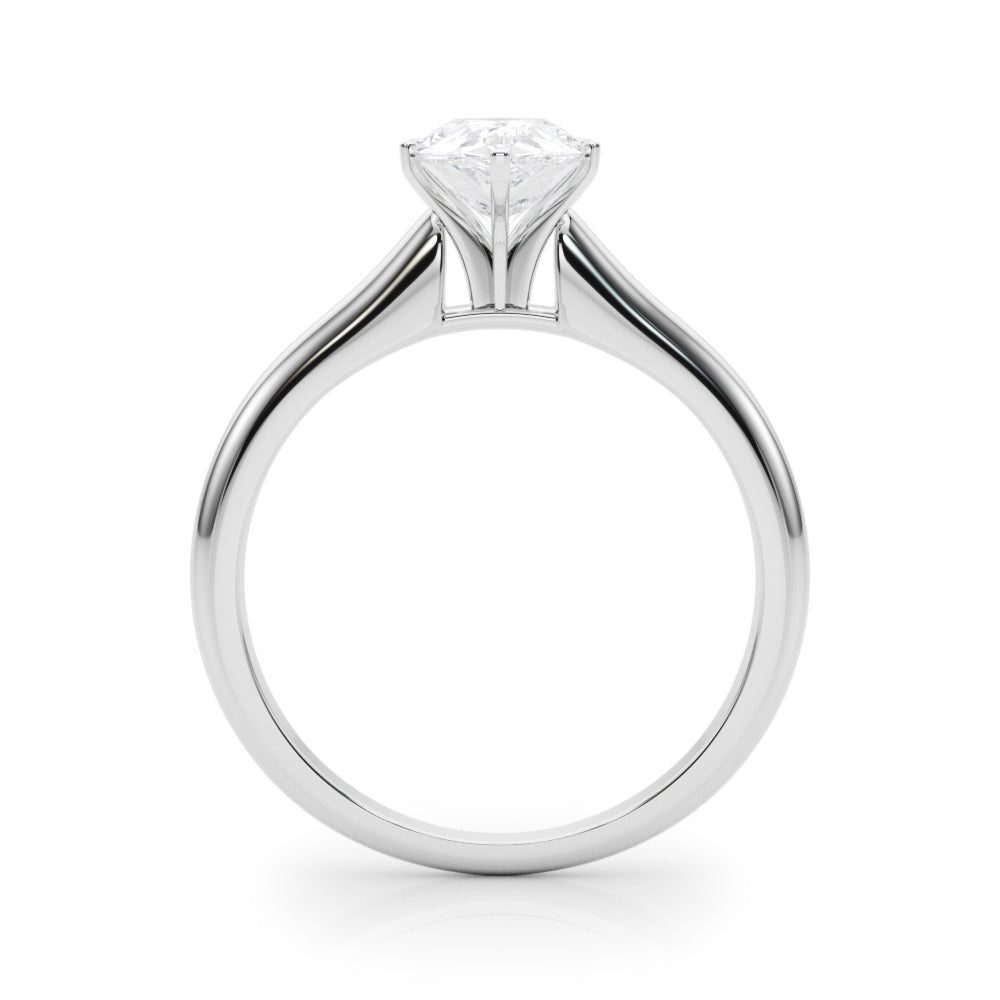 Isabella Pear Lab Grown Diamond Solitaire Engagement Ring IGI Certified-VIRABYANI