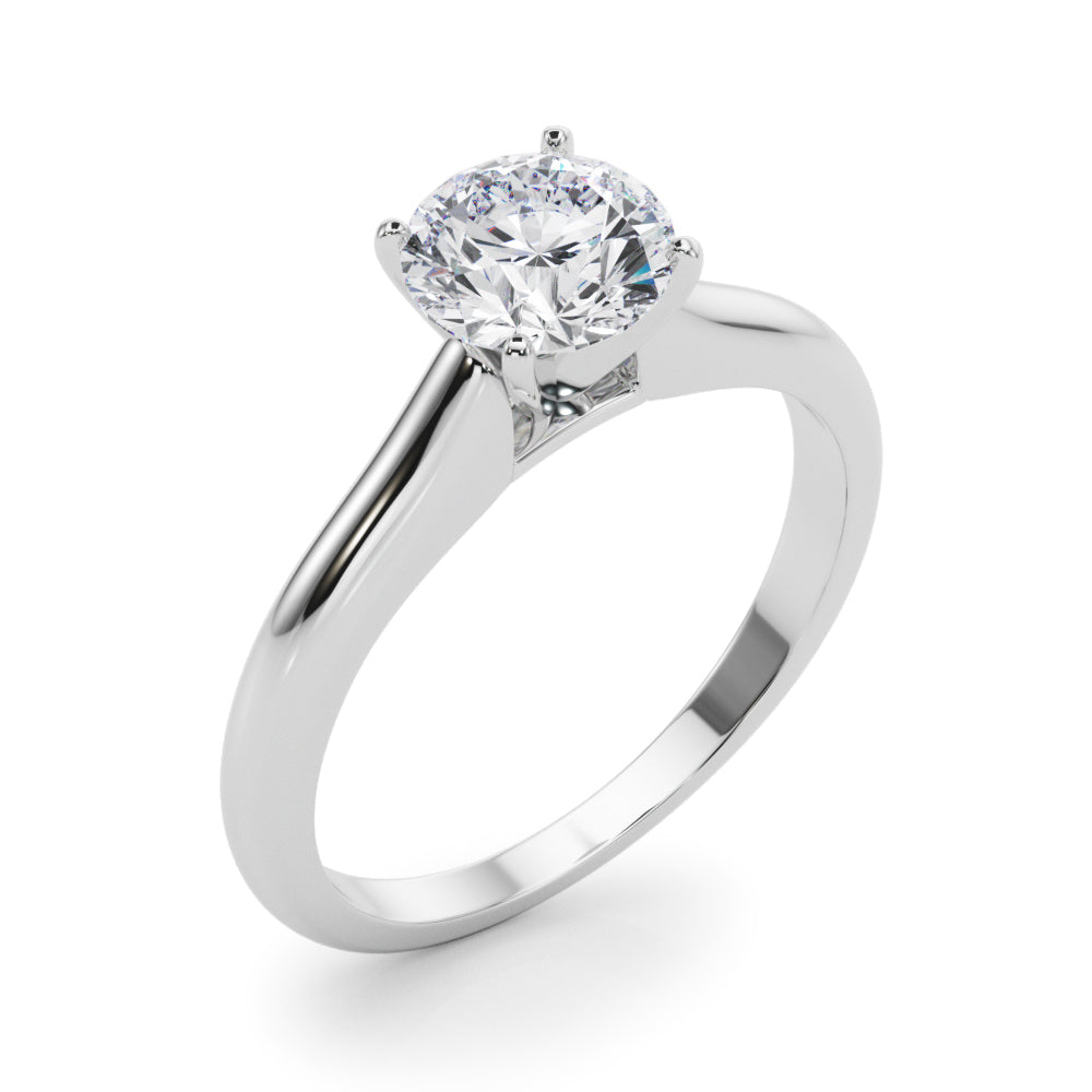 Isabella Round Diamond Solitaire Engagement Ring-VIRABYANI