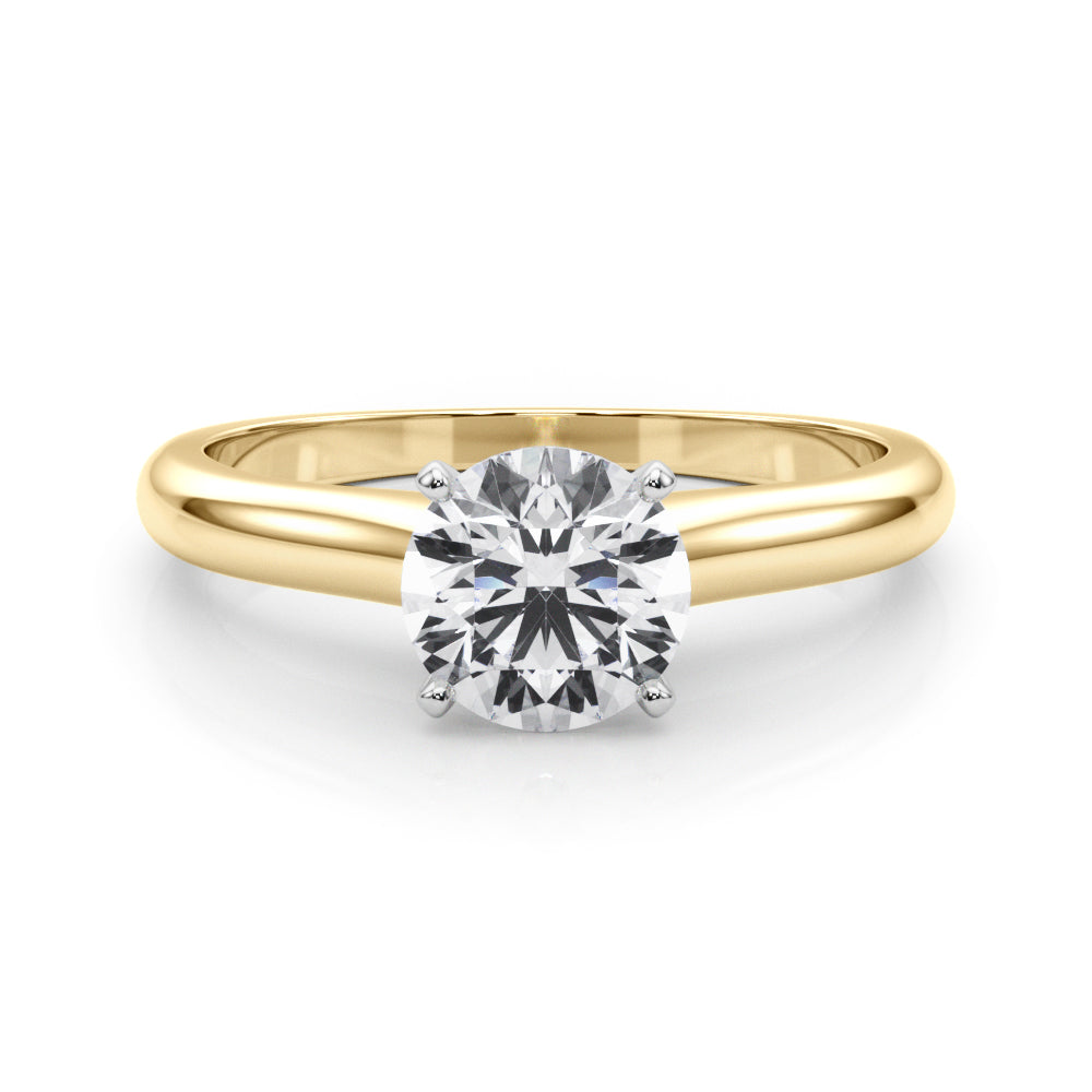 Isabella Round Diamond Solitaire Engagement Ring-VIRABYANI
