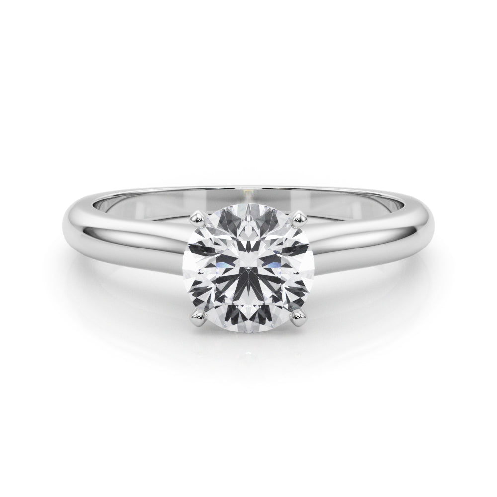Isabella Round Diamond Solitaire Engagement Ring-VIRABYANI