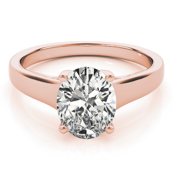 Evelyn Oval Diamond Solitaire Engagement Ring-VIRABYANI