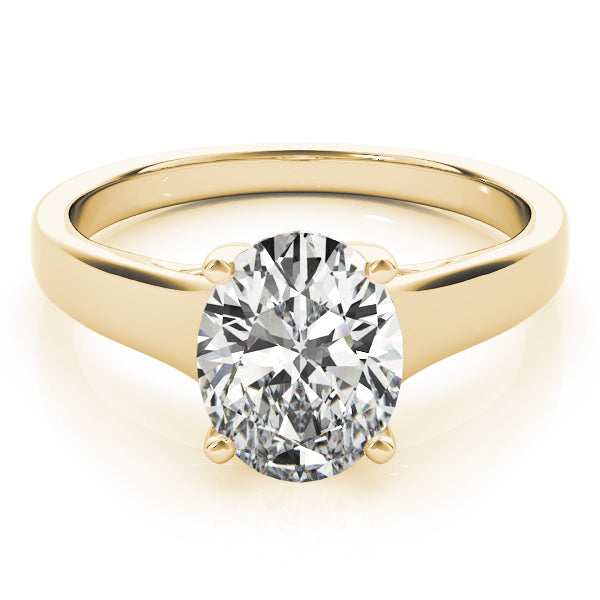 Evelyn Oval Lab Grown Diamond Solitaire Engagement Ring IGI Certified