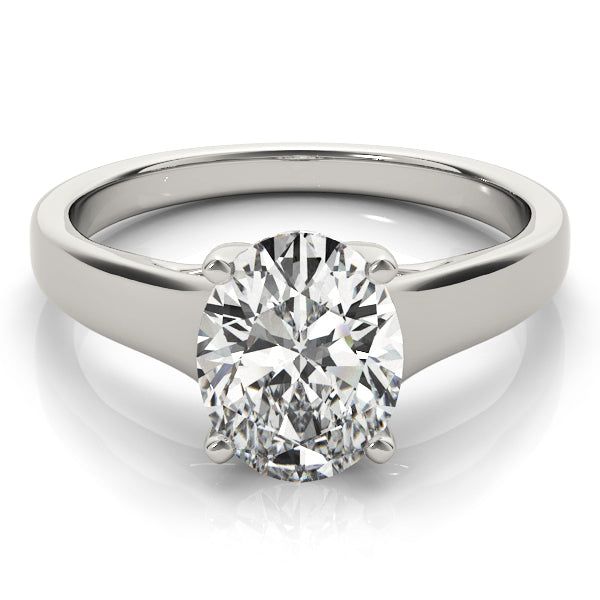Evelyn Oval Diamond Solitaire Engagement Ring-VIRABYANI