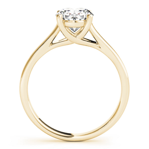 Evelyn Oval Lab Grown Diamond Solitaire Engagement Ring IGI Certified-VIRABYANI