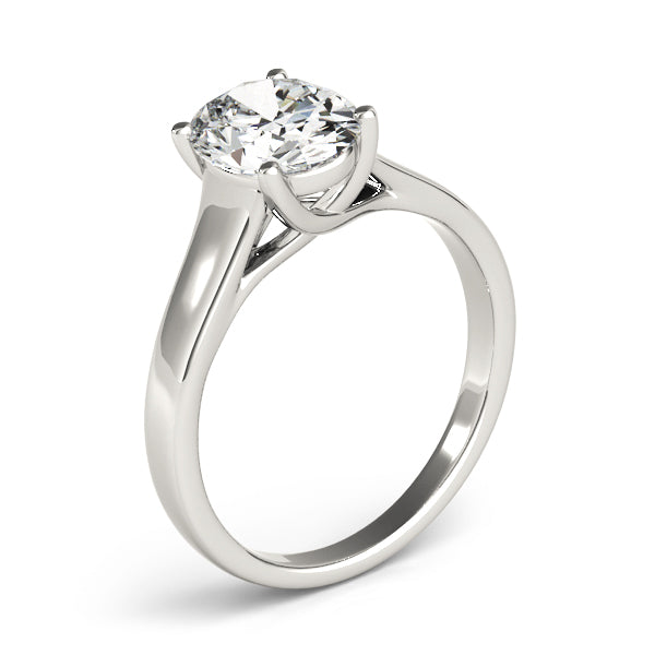 Evelyn Oval Diamond Solitaire Engagement Ring-VIRABYANI