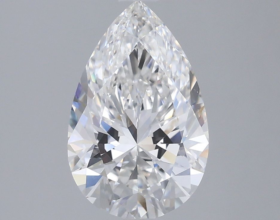2.01 Carat E-VVS2 Pear Lab Diamond