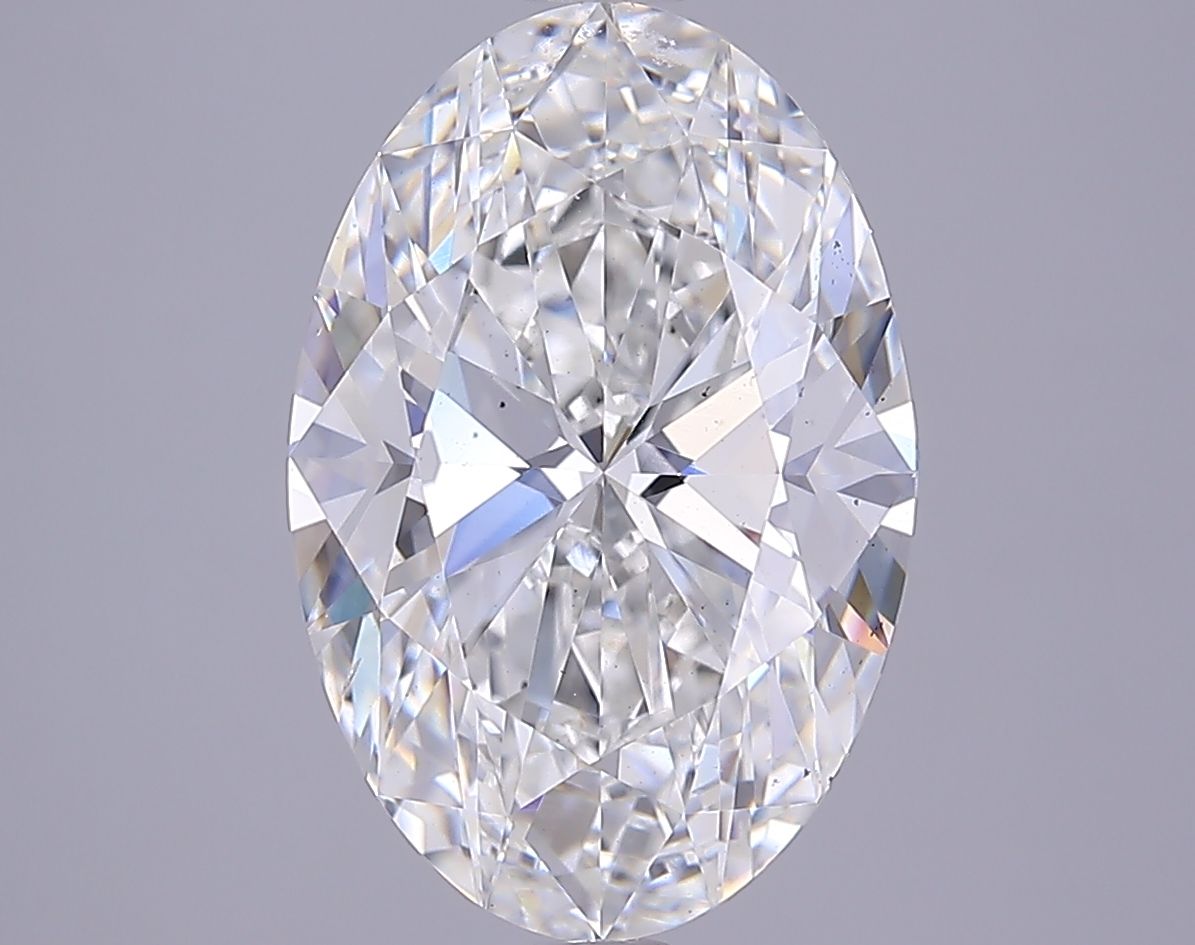 4.54 Carat F-VS2 Oval Lab Diamond