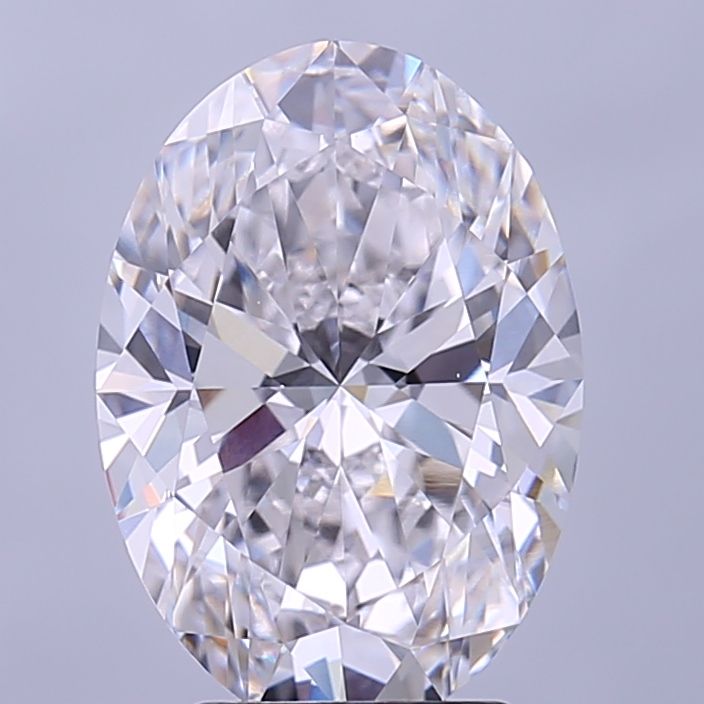 3.74 Carat E-VVS1 Oval Lab Diamond